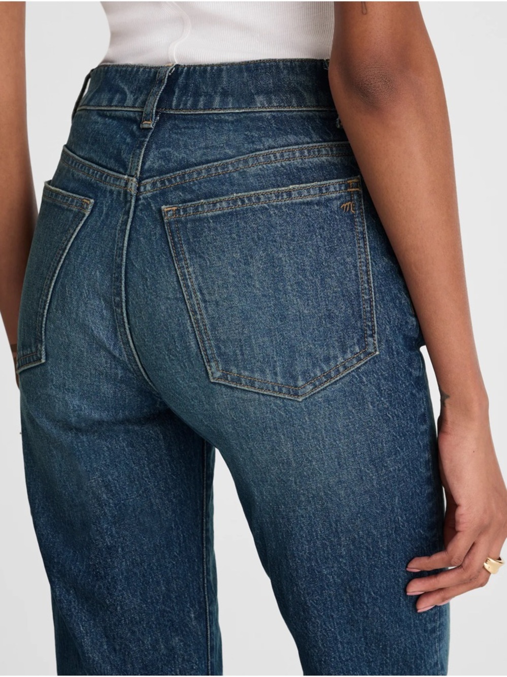 New Madewell the longline women’s Straight Jean Sz 32 - Picture 6 of 10